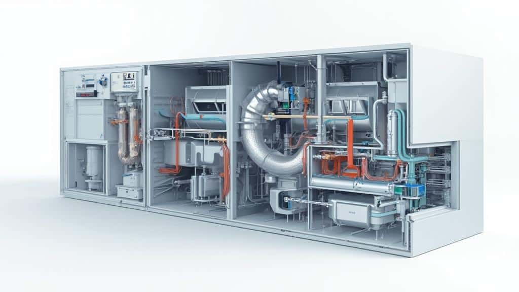 Un système de production d'énergie complet et complexe dans un boîtier modulaire