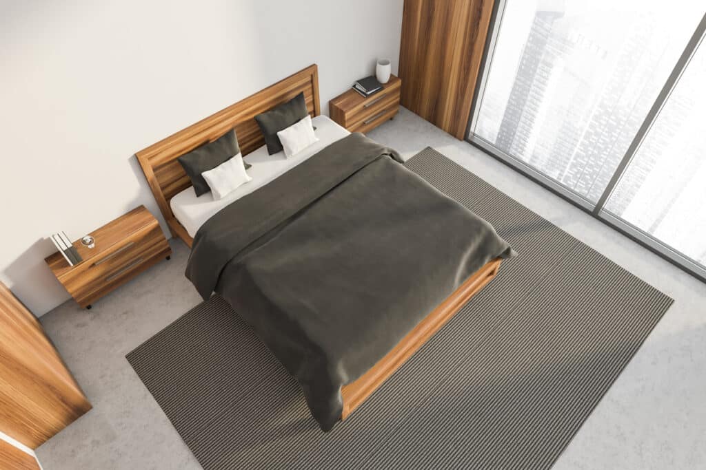 lit coffre espace de rangement sous le matelas chambre espace