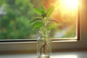 Comment bouturer de la sauge dans l'eau ?