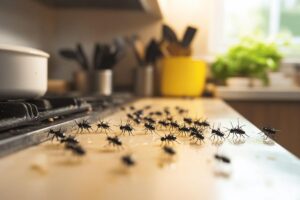 Petits insectes noirs dans la maison : comment les identifier et s’en débarrasser ?