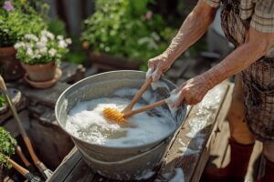 Astuces de grand-mère pour nettoyer une terrasse en bois