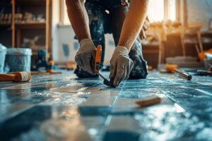 Comment réparer un lino enfoncé ?