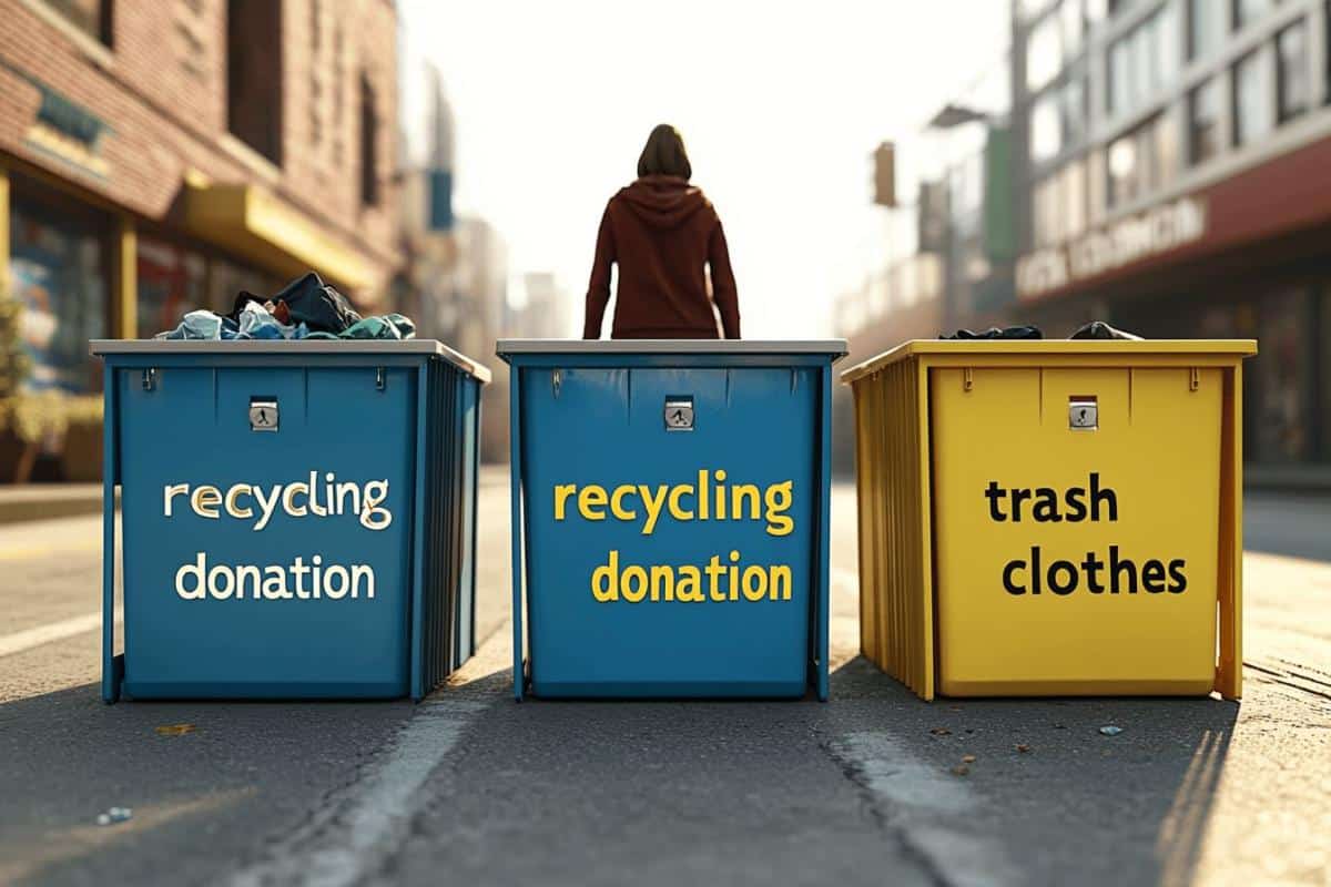 Dans quelle poubelle jeter les vêtements usagés ?